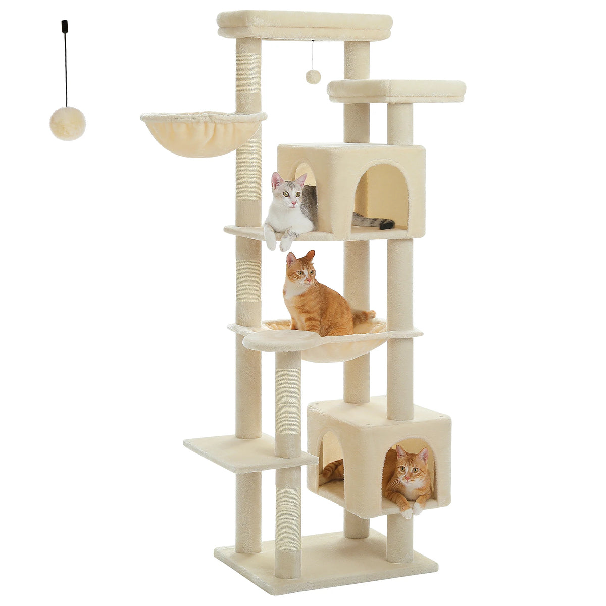 PAWZ Road Cat Tower With Hammock And Scratching Posts