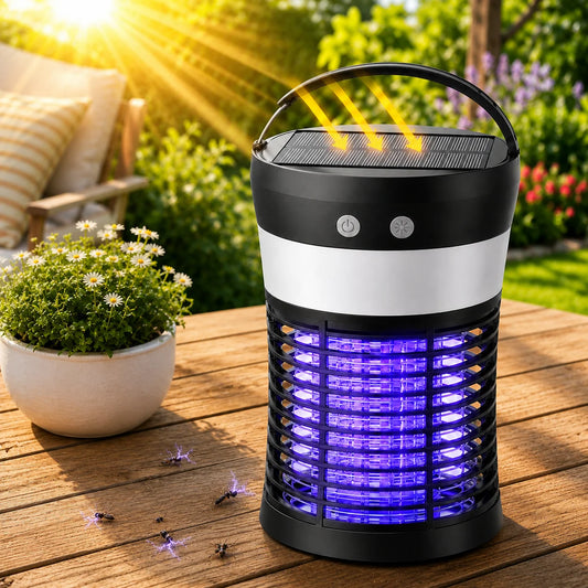 Solar Powered Mosquito Killer With UV And USB-C Charging