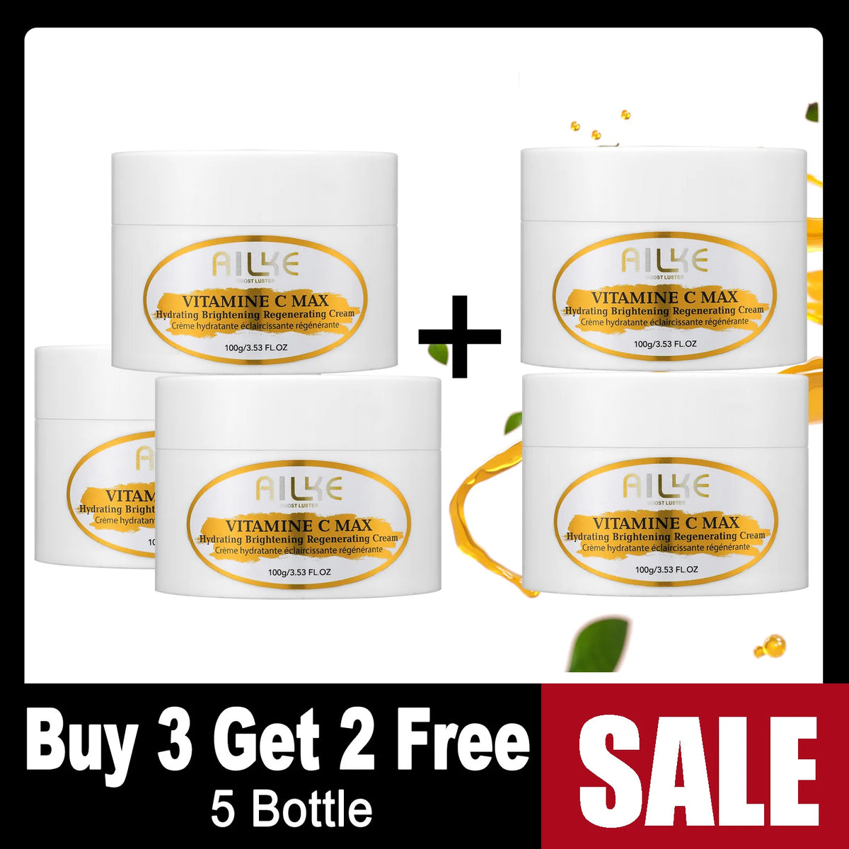 Ailke Vitamin C Body Cream for Dark Spots and Hydration