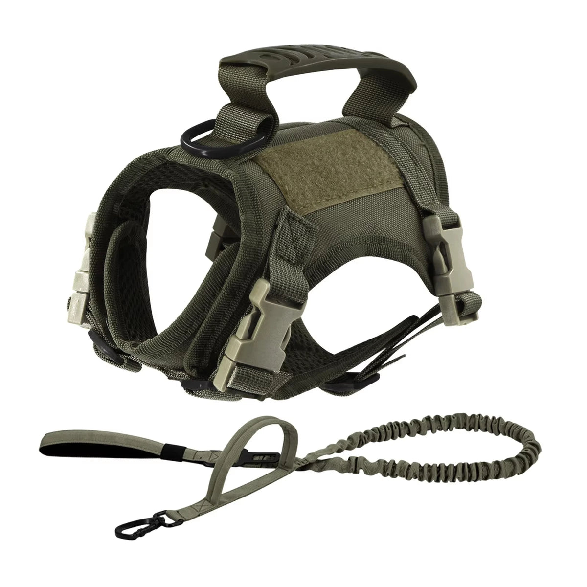 Adjustable PETRAVEL Tactical Dog Harness With Leash Set