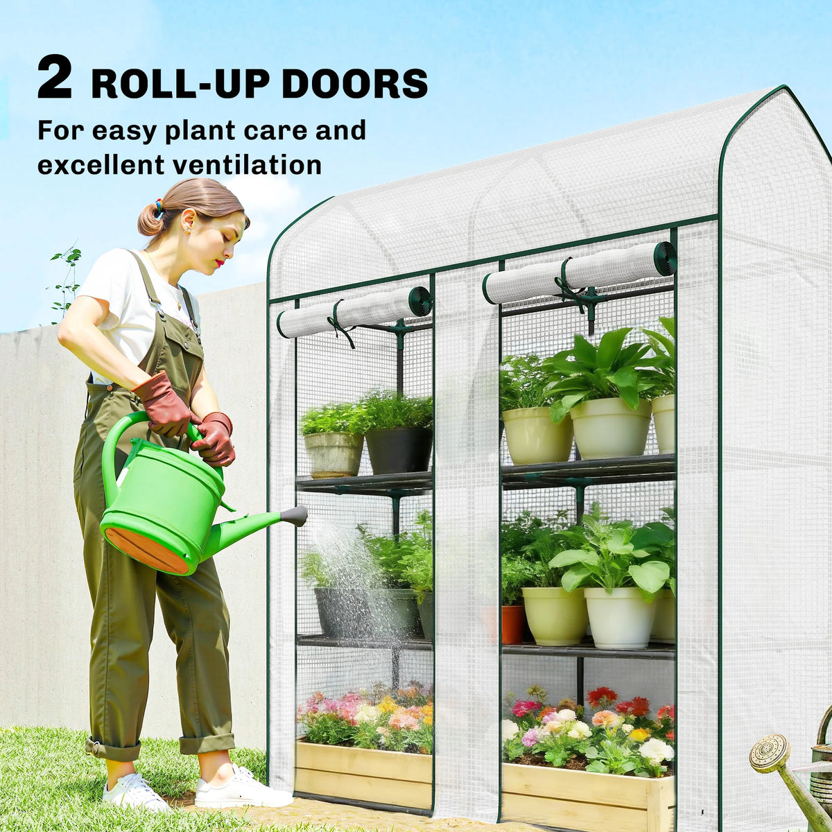 Outsunny 3 Tier Garden Greenhouse For Indoor And Outdoor Gardening
