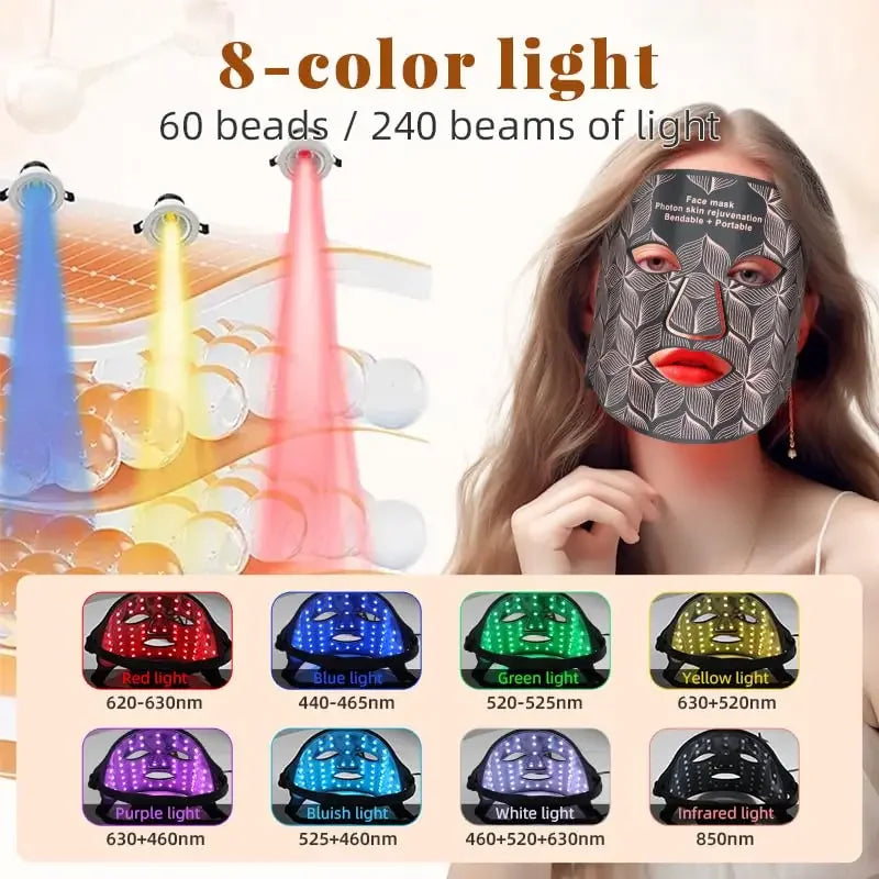 UBilli Led Near Infrared Light Therapy Face Mask Skin Rejuvenation