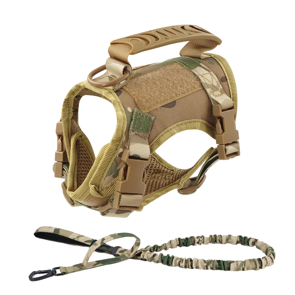Adjustable PETRAVEL Tactical Dog Harness With Leash Set
