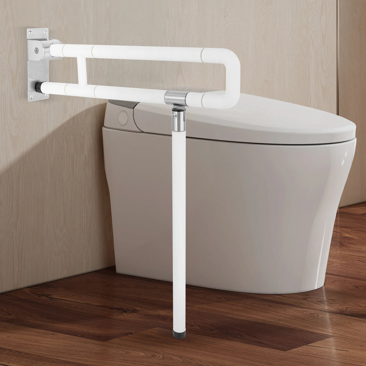 Premium Foldable Toilet Grab Bar With Secure Bathroom Support