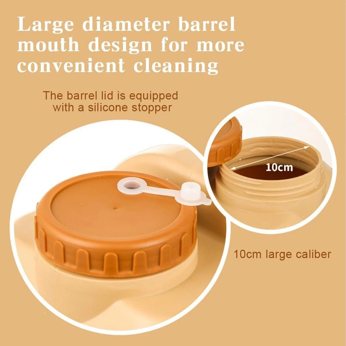 Portable Emergency Water Container With Spigot For Outdoor Adventures