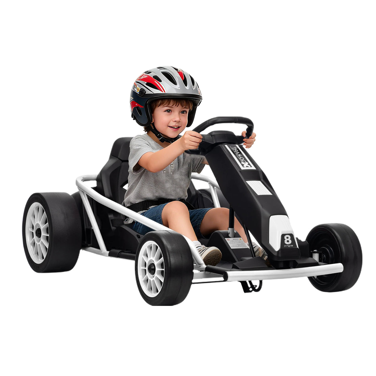 HiMISS 24V Electric Kids Drift Go Kart With Music USB