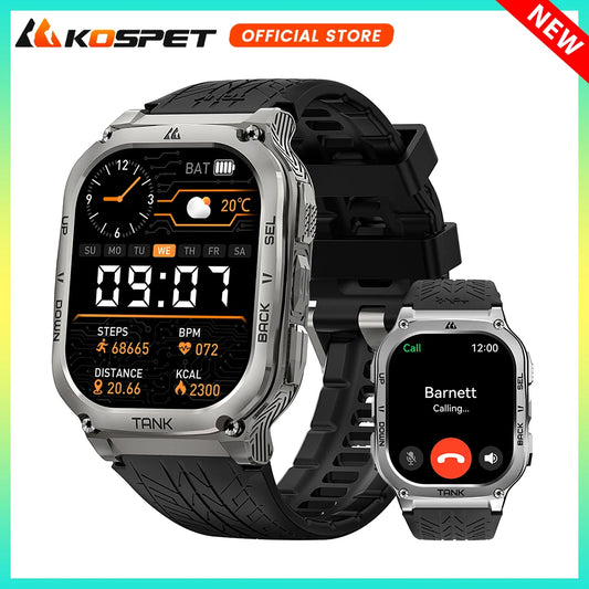 Kospet Tank M3 Smartwatch With Amoled Screen And Fitness Tracking