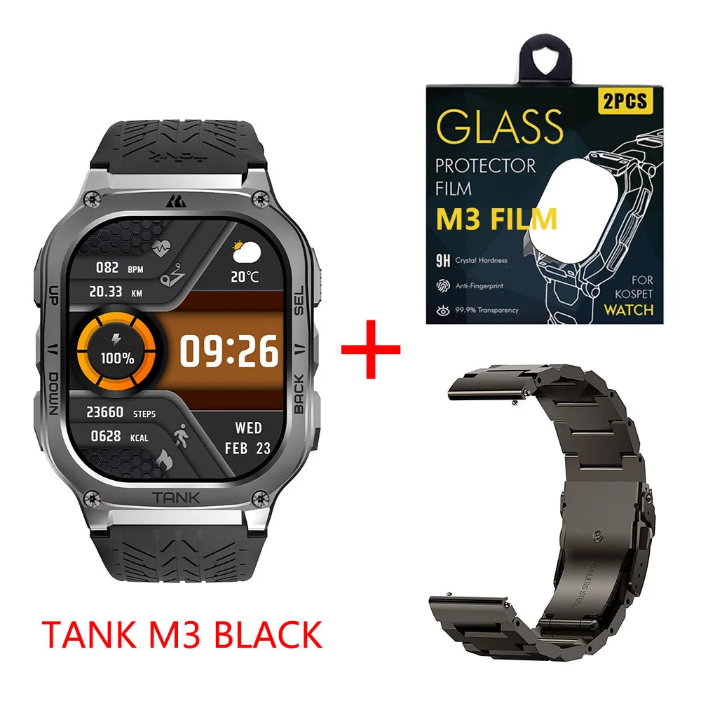 Kospet Tank M3 Smartwatch With Amoled Screen And Fitness Tracking