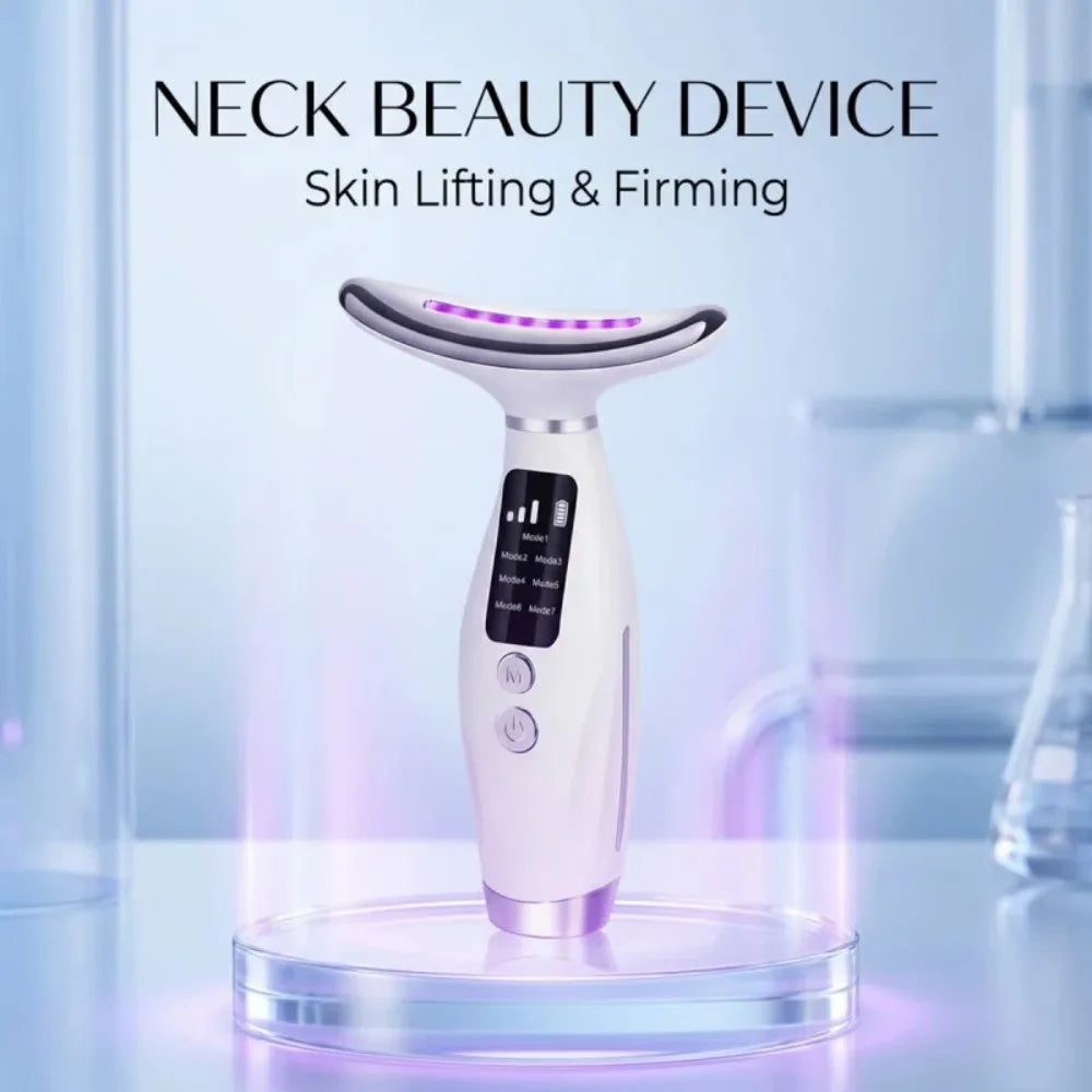 Hailicare Led Neck Face Massager With Heating And Vibration Therapy