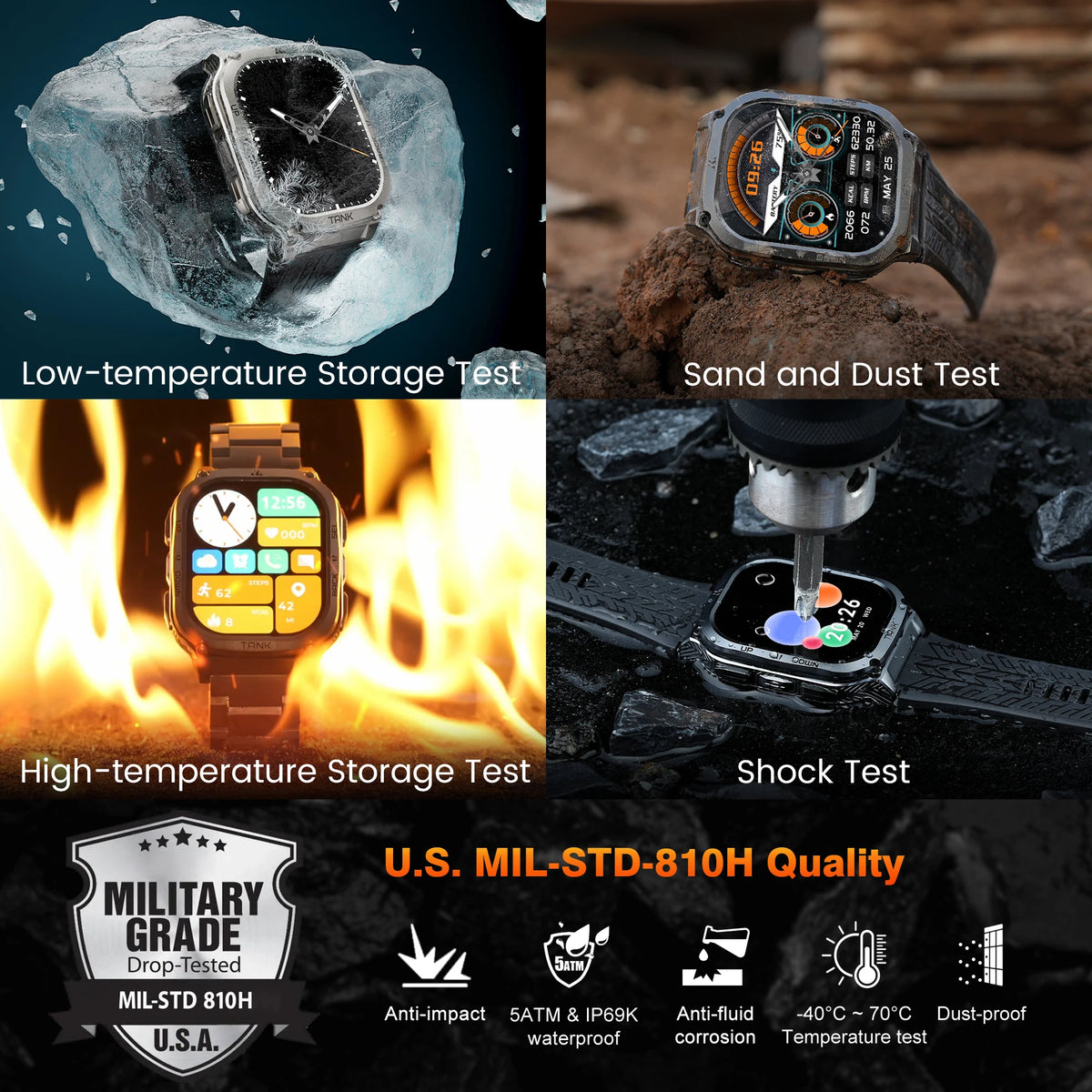 Kospet Tank M3 Smartwatch With Amoled Screen And Fitness Tracking