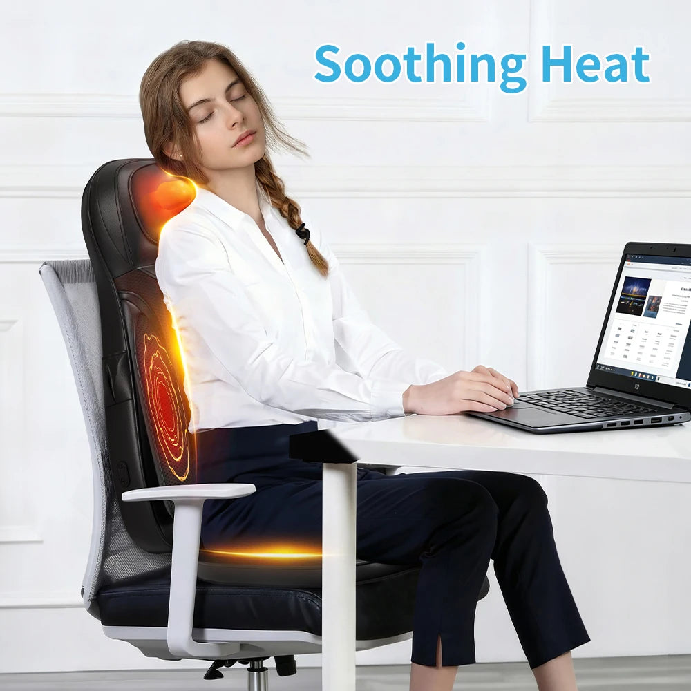 Himouta Shiatsu Neck Back Massager With Heat And Adjustable Chair
