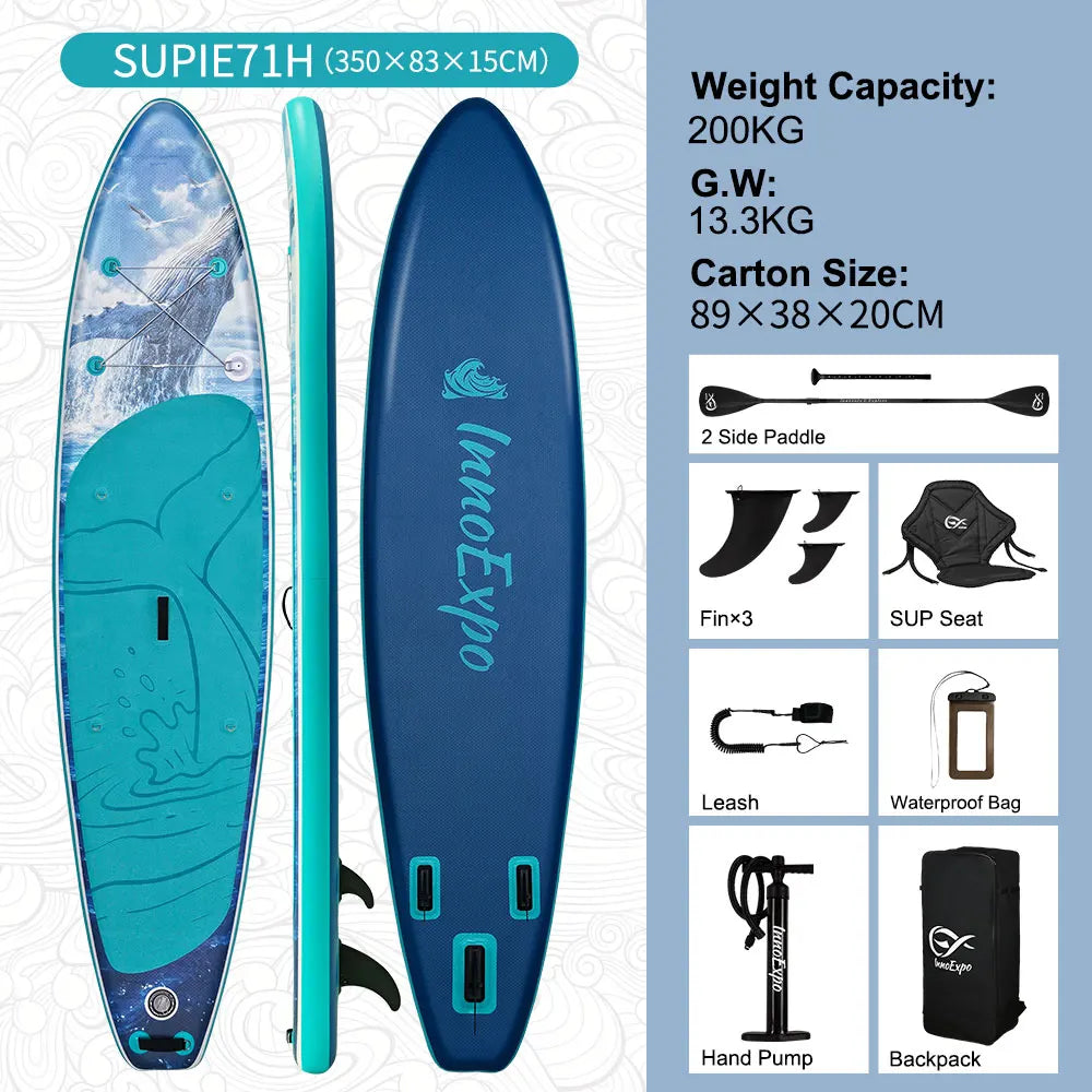 InnoExpo Inflatable Stand Up Paddle Board For Outdoor Recreation
