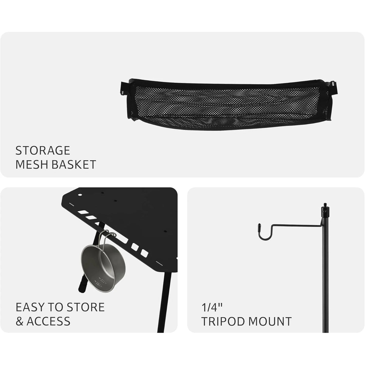 Naturehike H02 IGT Height Adjustable Camping Folding Table