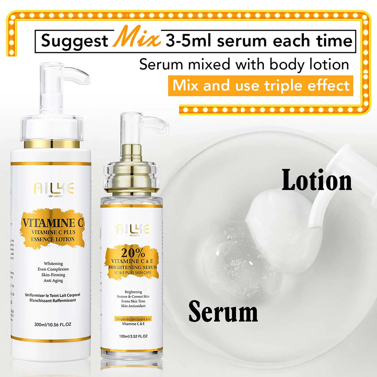 Ailke Vitamin C Body Cream for Dark Spots and Hydration