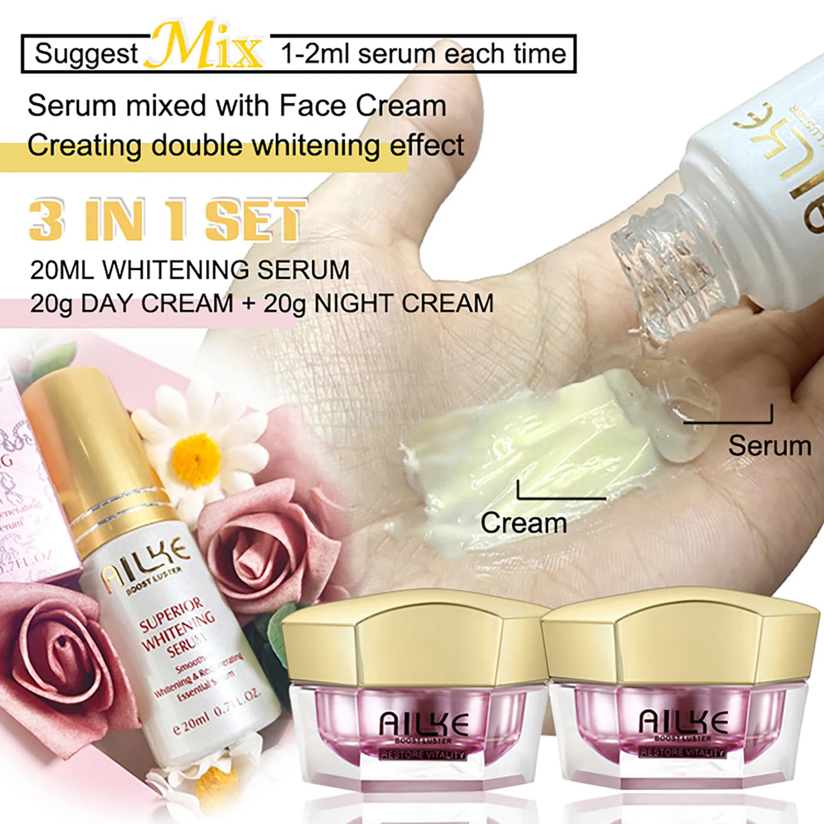 AILKE Brightening Facial Cream For Radiant And Clear Skin