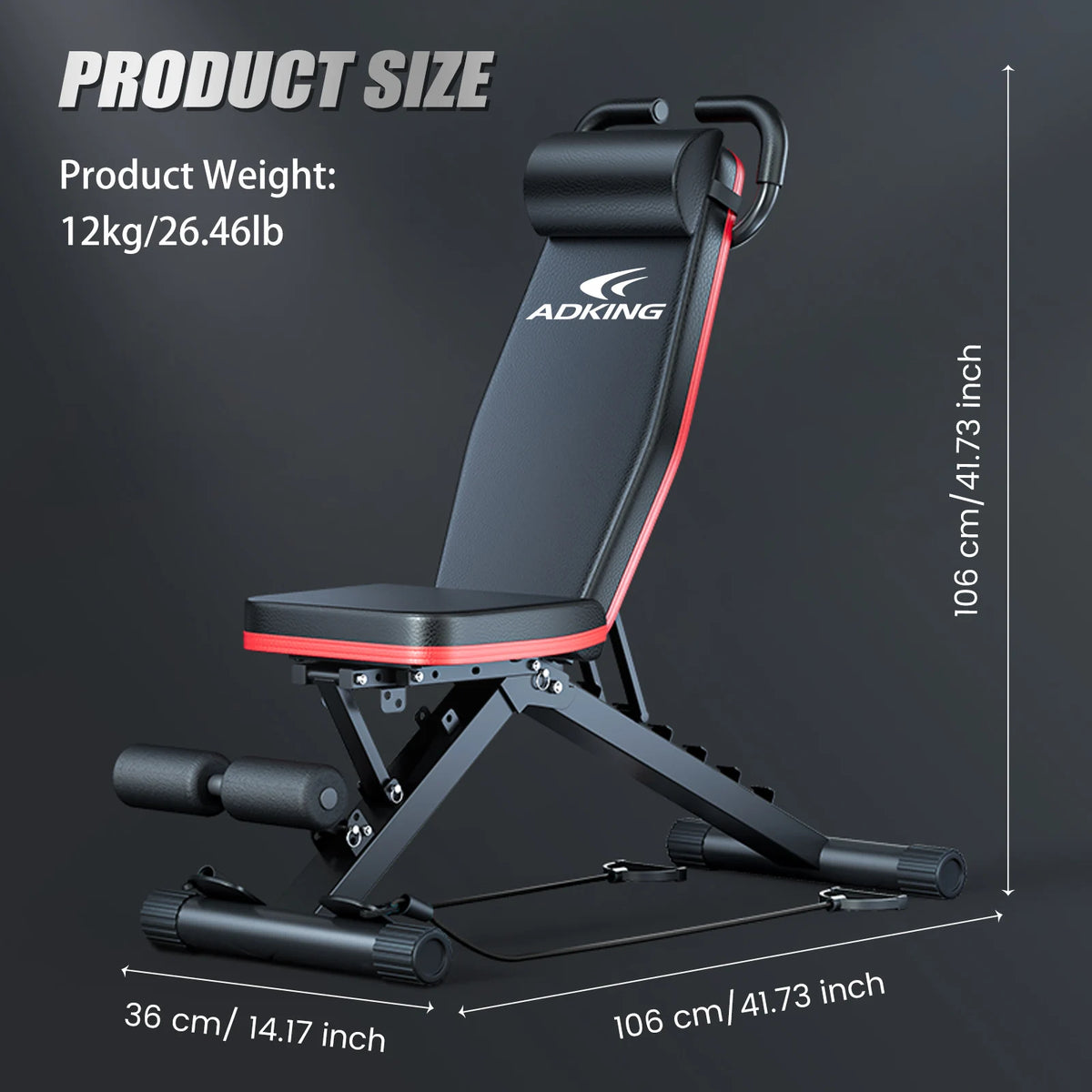 Premium Foldable Dumbbell Bench For Full Body Home Gym Workouts