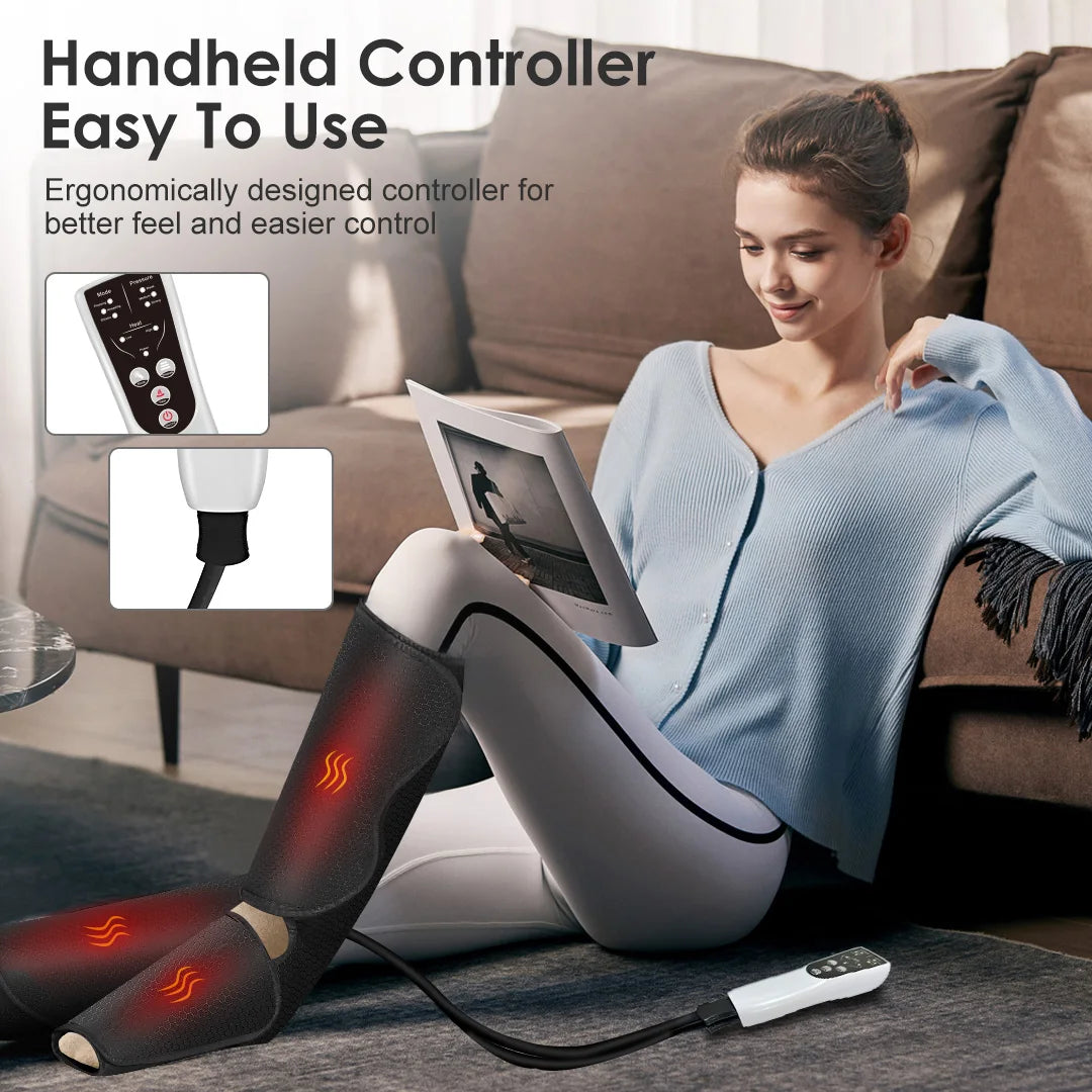 Sejoy Leg Air Compression Massager For Heated Foot And Calf