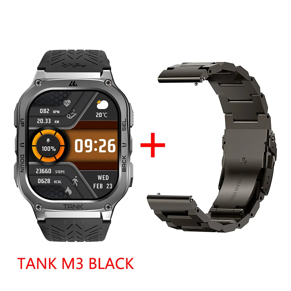 Kospet Tank M3 Smartwatch With Amoled Screen And Fitness Tracking