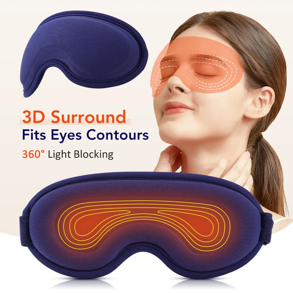 Pastsky Heated Eye Massager Mask Five Heat Levels And Vibration