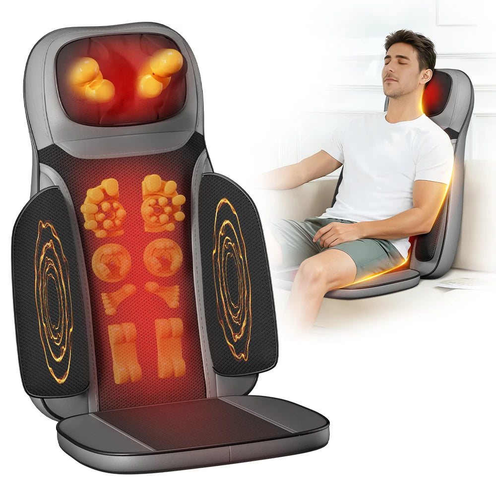 Himouta Shiatsu Neck Back Massager With Heat And Adjustable Chair