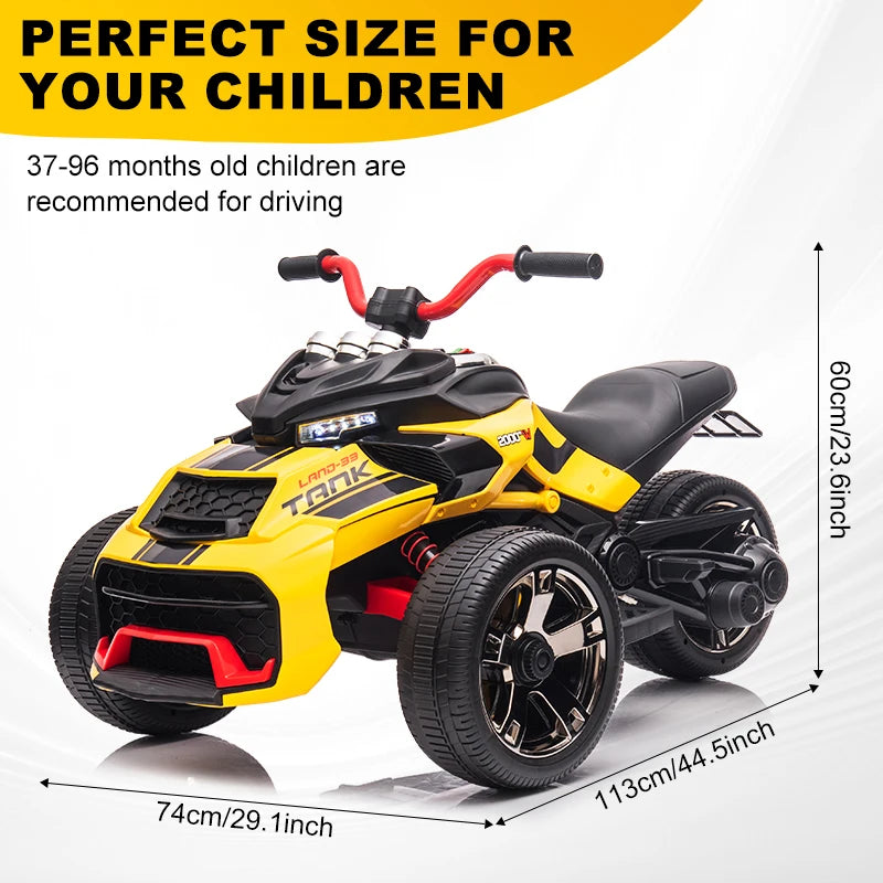 Mukidy 12V Kids ATV Electric Ride on Battery Vehicle