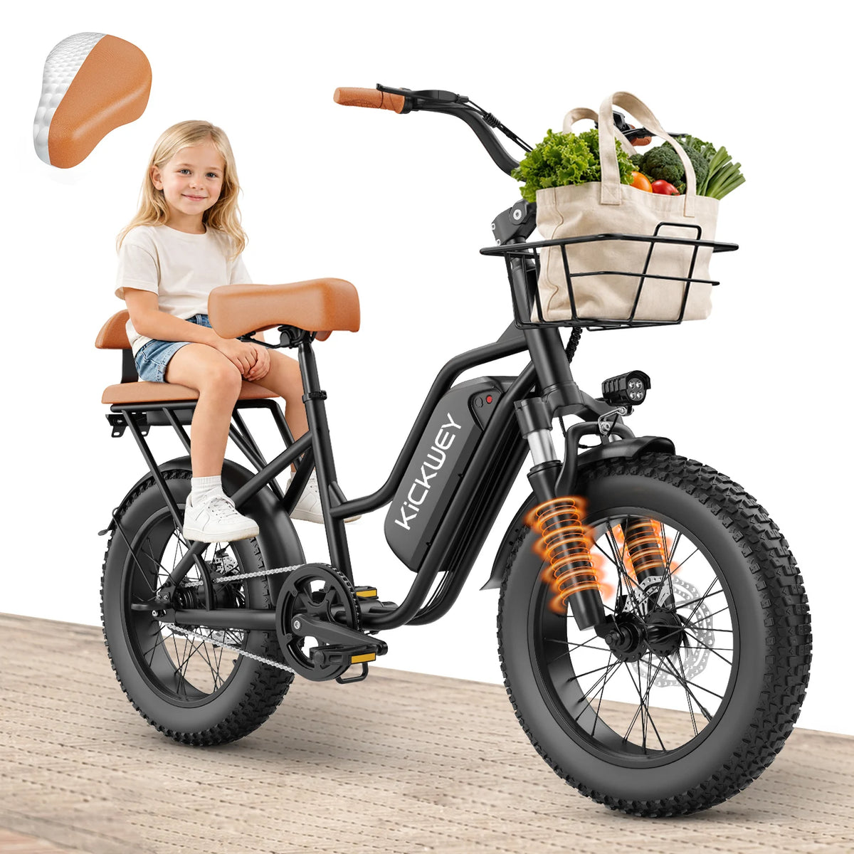 Kickwey LD20 High Performance Fat Tire Electric Mountain Bike