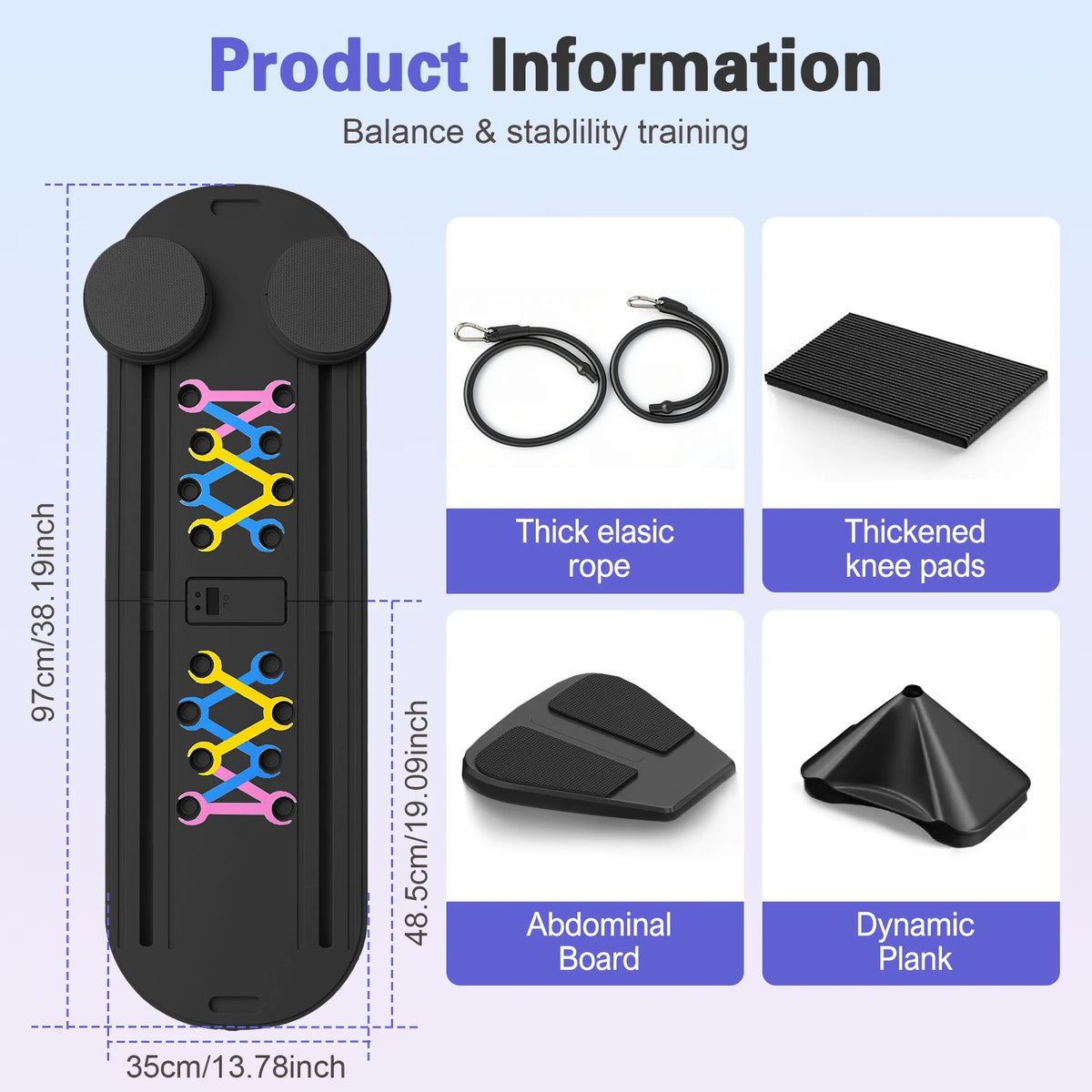 15 In 1 Multifunction Pilates Abdominal Training Board