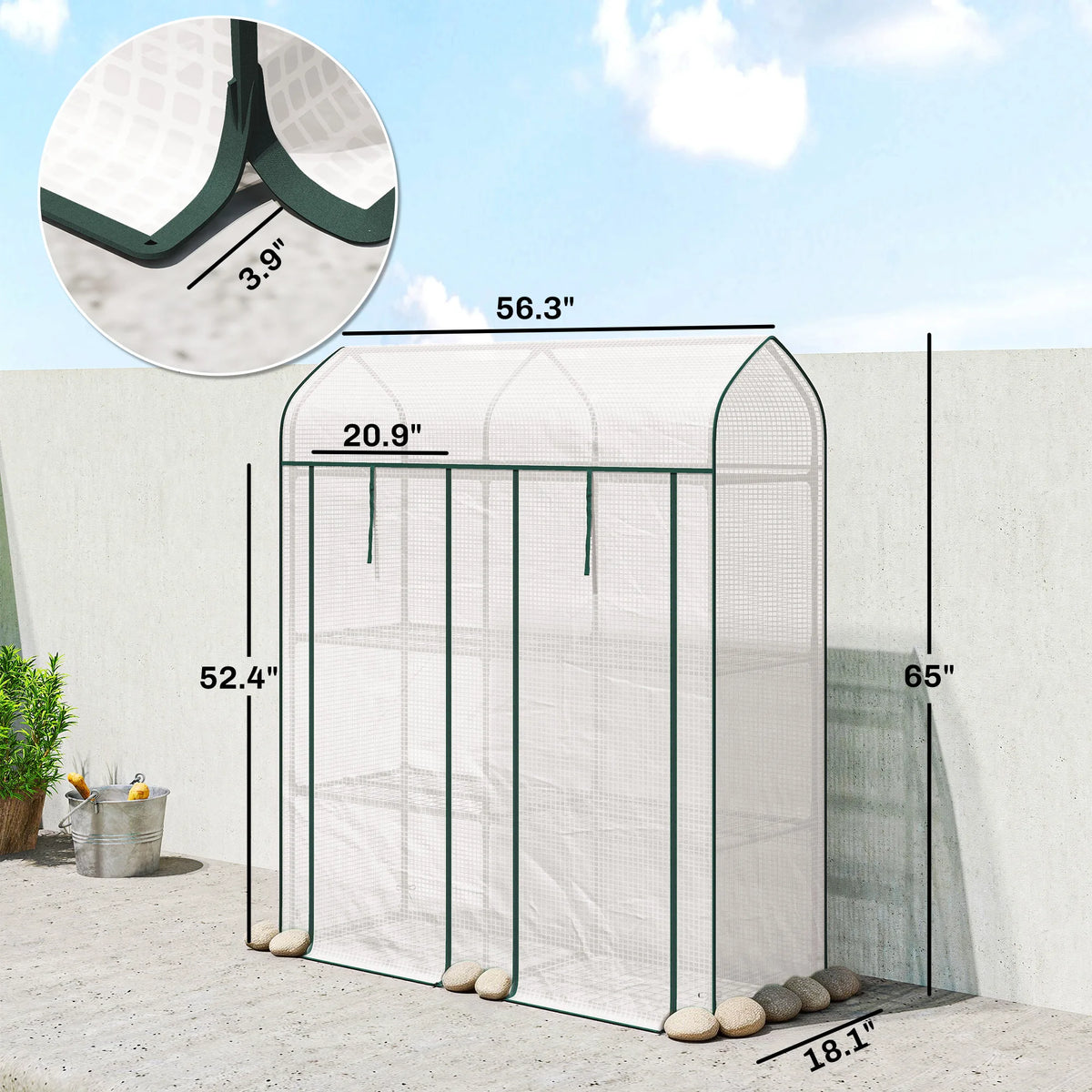 Outsunny 3 Tier Garden Greenhouse For Indoor And Outdoor Gardening