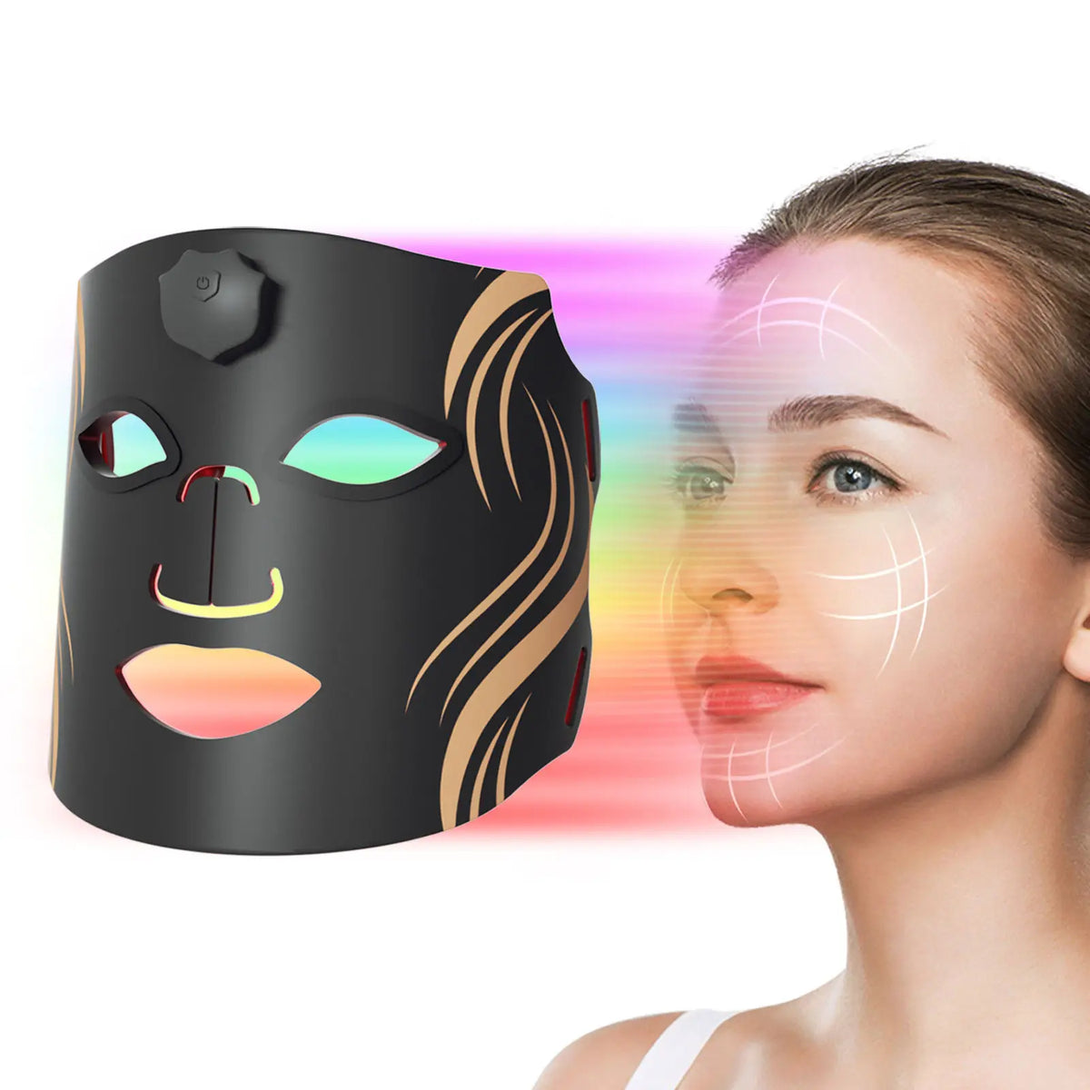 UBilli LED Silicone Face Mask Targeted Light Therapy Anti Aging