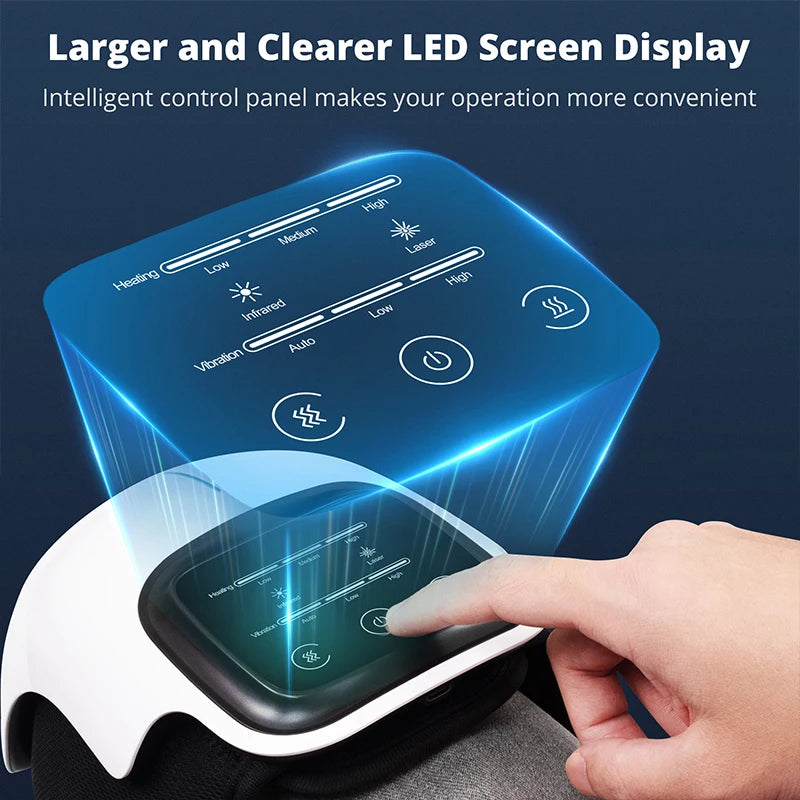 Medcursor Wireless Heated Knee Massager With Vibration Massage Therapy