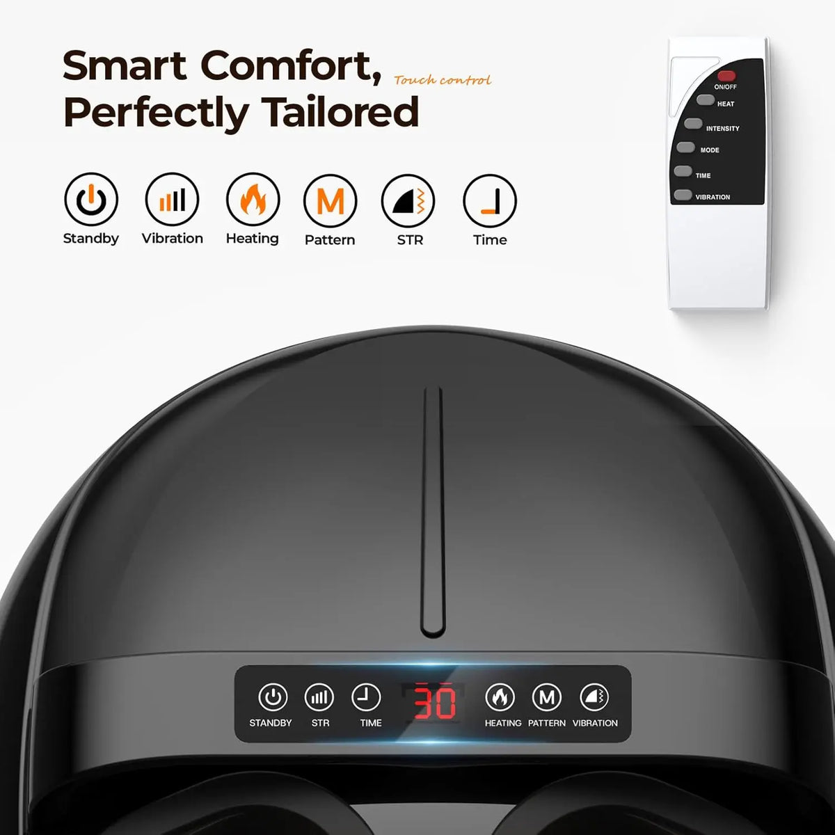 HTM Shiatsu Foot Massager With Air Compression Remote Control