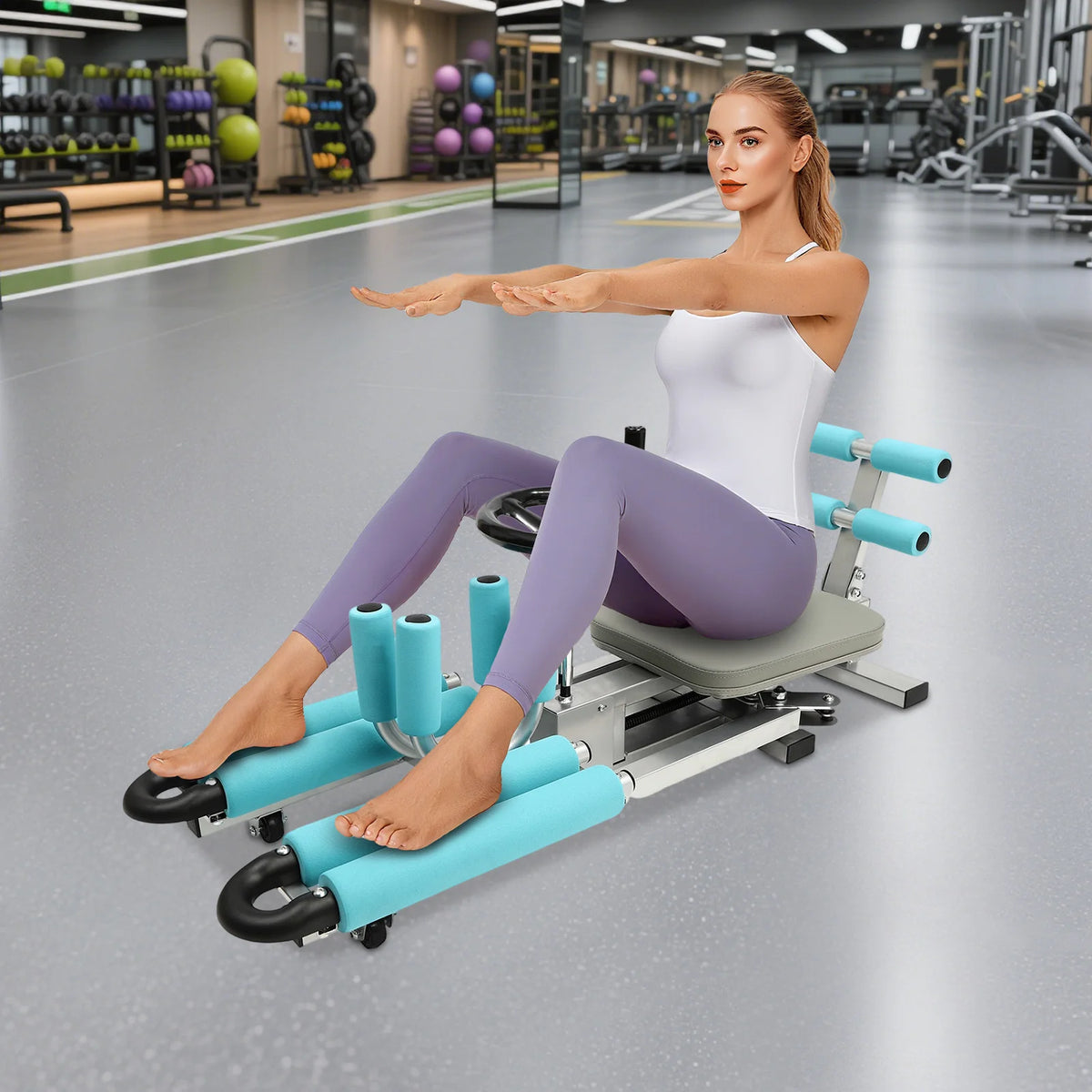 Heavy Duty Adjustable Leg Stretcher Machine For Flexibility Training