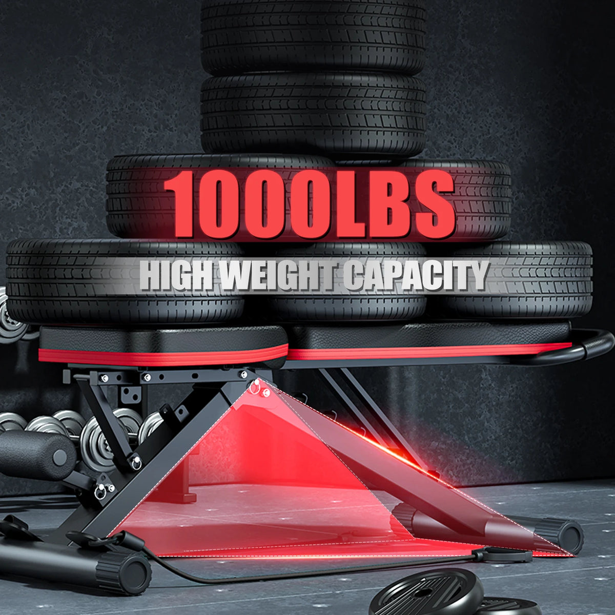 Premium Foldable Dumbbell Bench For Full Body Home Gym Workouts