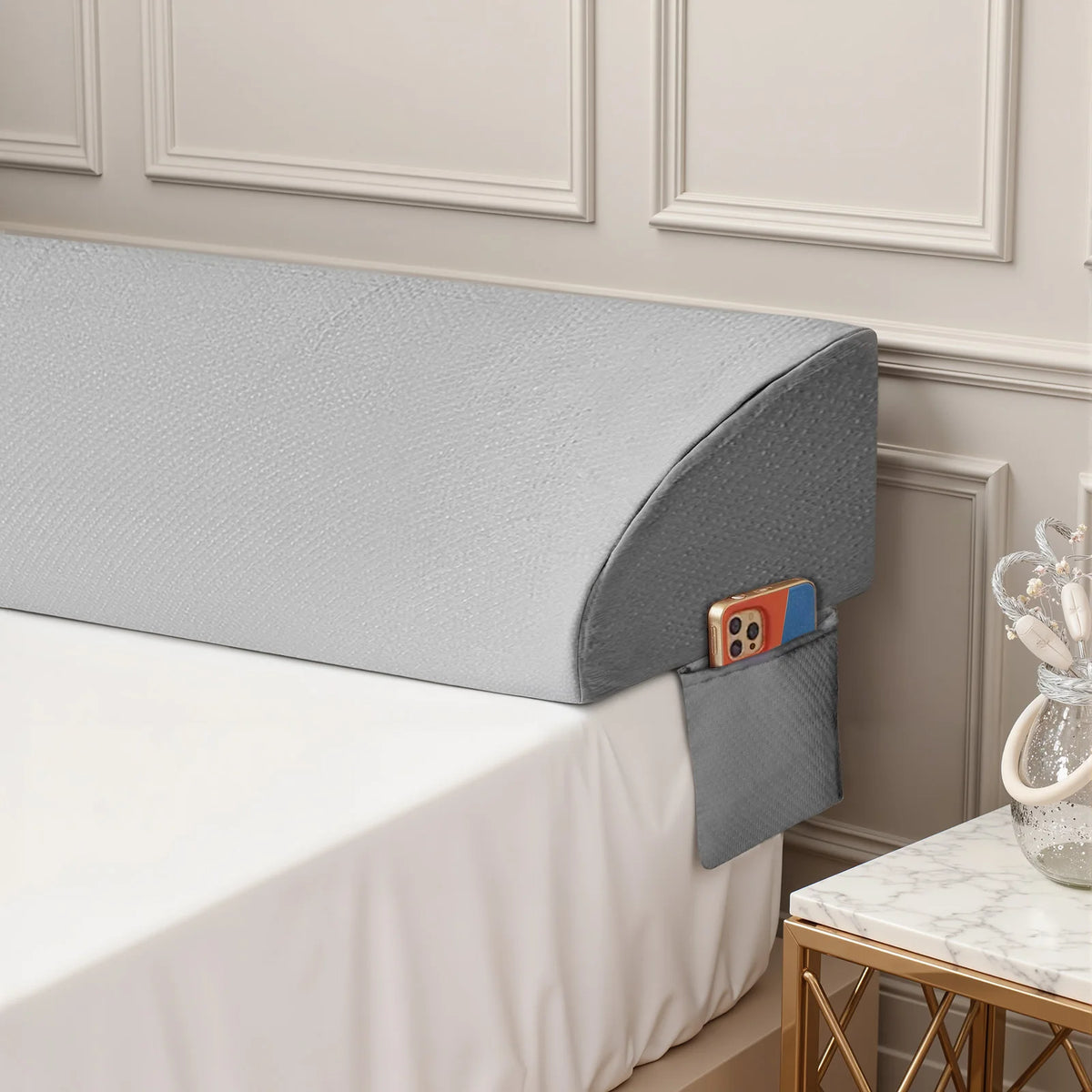JHK Memory Foam Wedge Pillow Ergonomic Cooling Ventilated Bed Support