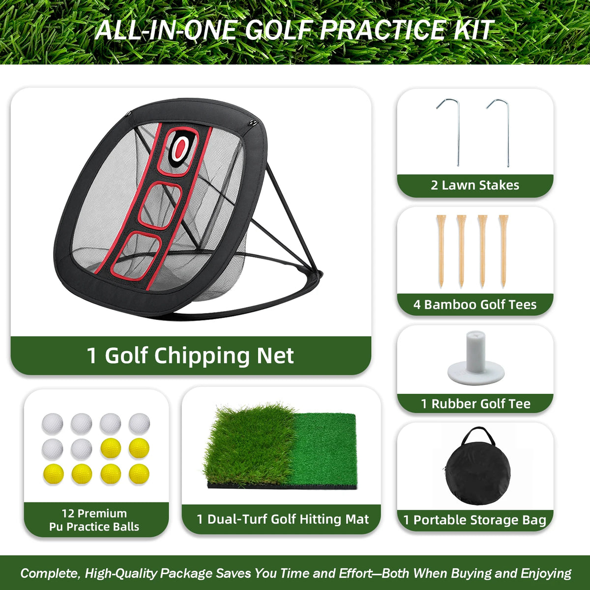 Aeswgofof Golf Practice Net For Chipping And Training