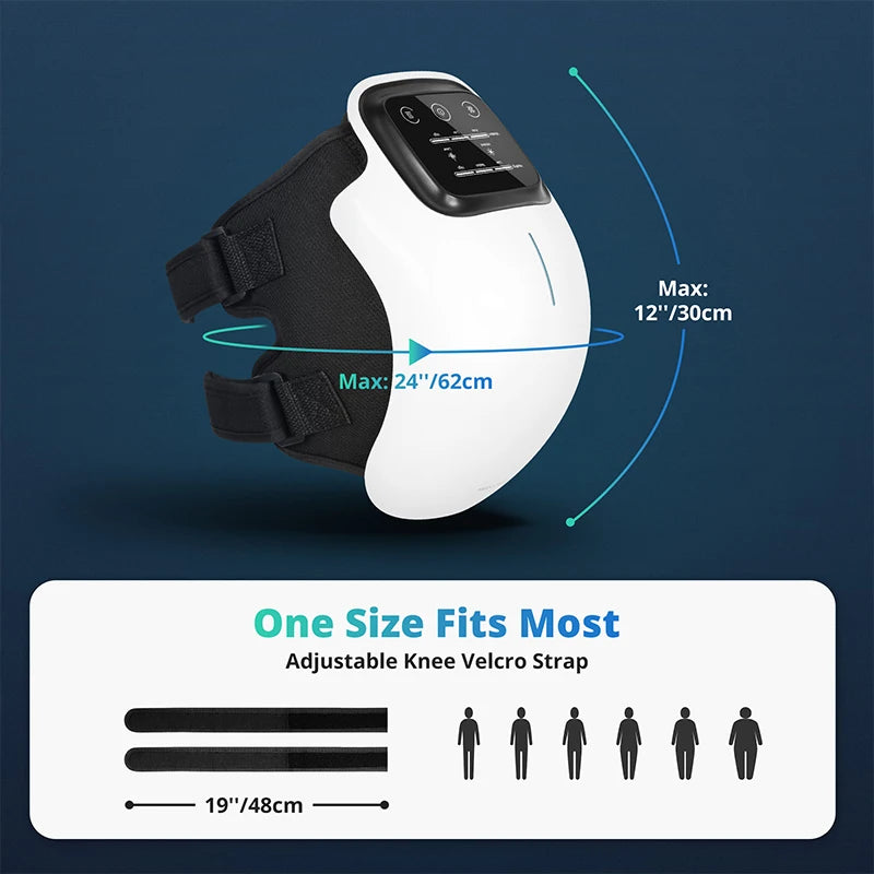 Medcursor Wireless Heated Knee Massager With Vibration Therapy