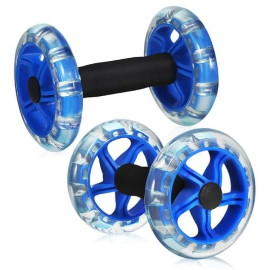 Dual Ab Roller Wheels for Core Strength and Home Fitness