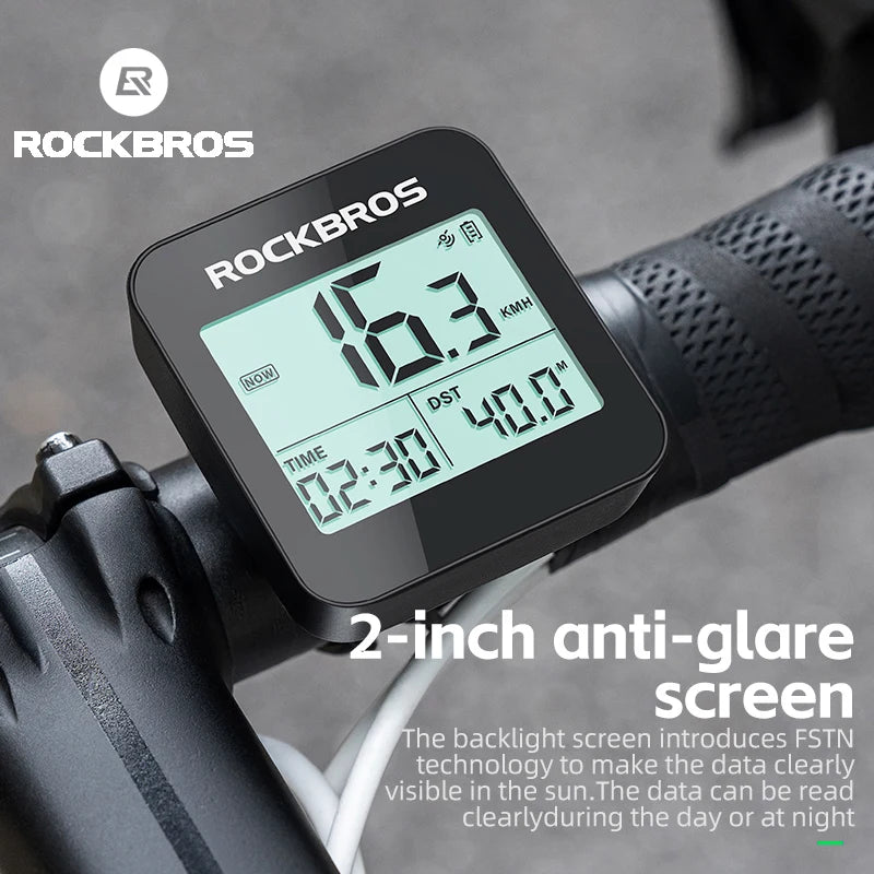 Rockbros Bike Computer GPS Speedometer IPX6 Waterproof Odometer