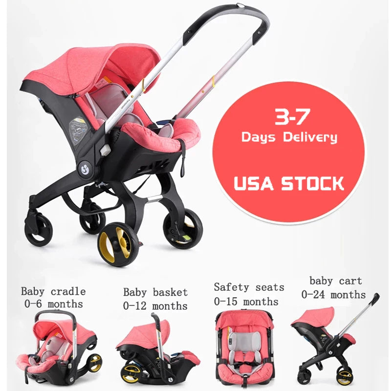 Multifunctional Baby Stroller With Lightweight Car Seat System