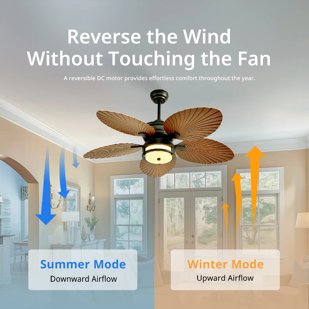 Orison Outdoor Ceiling Fan With Dimmable Led Lights And Remote