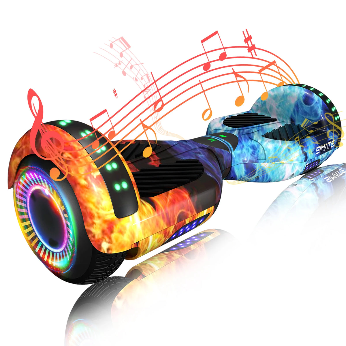 Self Balancing Bluetooth Hoverboard With App Control And LED Lights