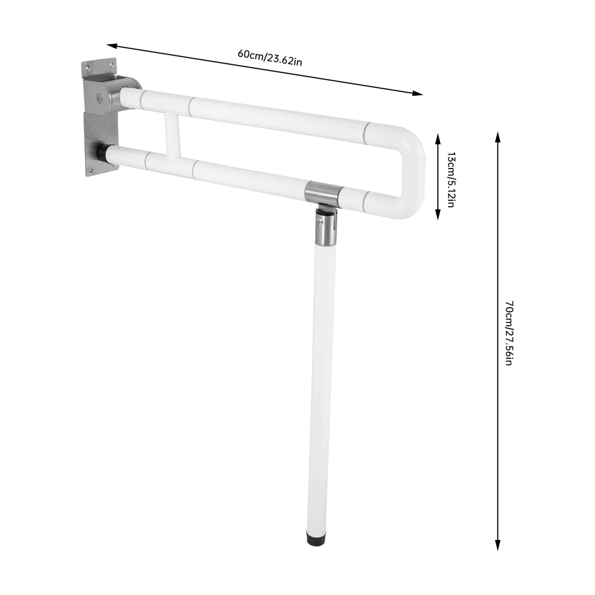 Premium Foldable Toilet Grab Bar With Secure Bathroom Support