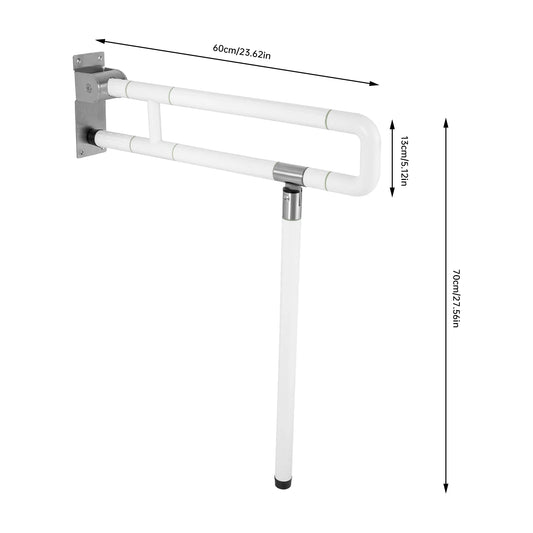 Premium Foldable Toilet Grab Bar With Secure Bathroom Support