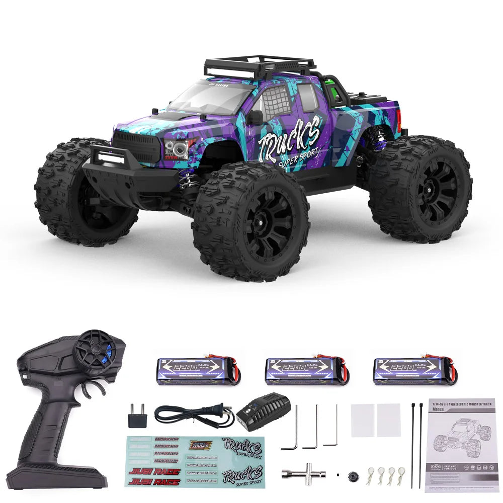 JIUSI Brushless 4WD Remote Control Off Road Racing RC Truck