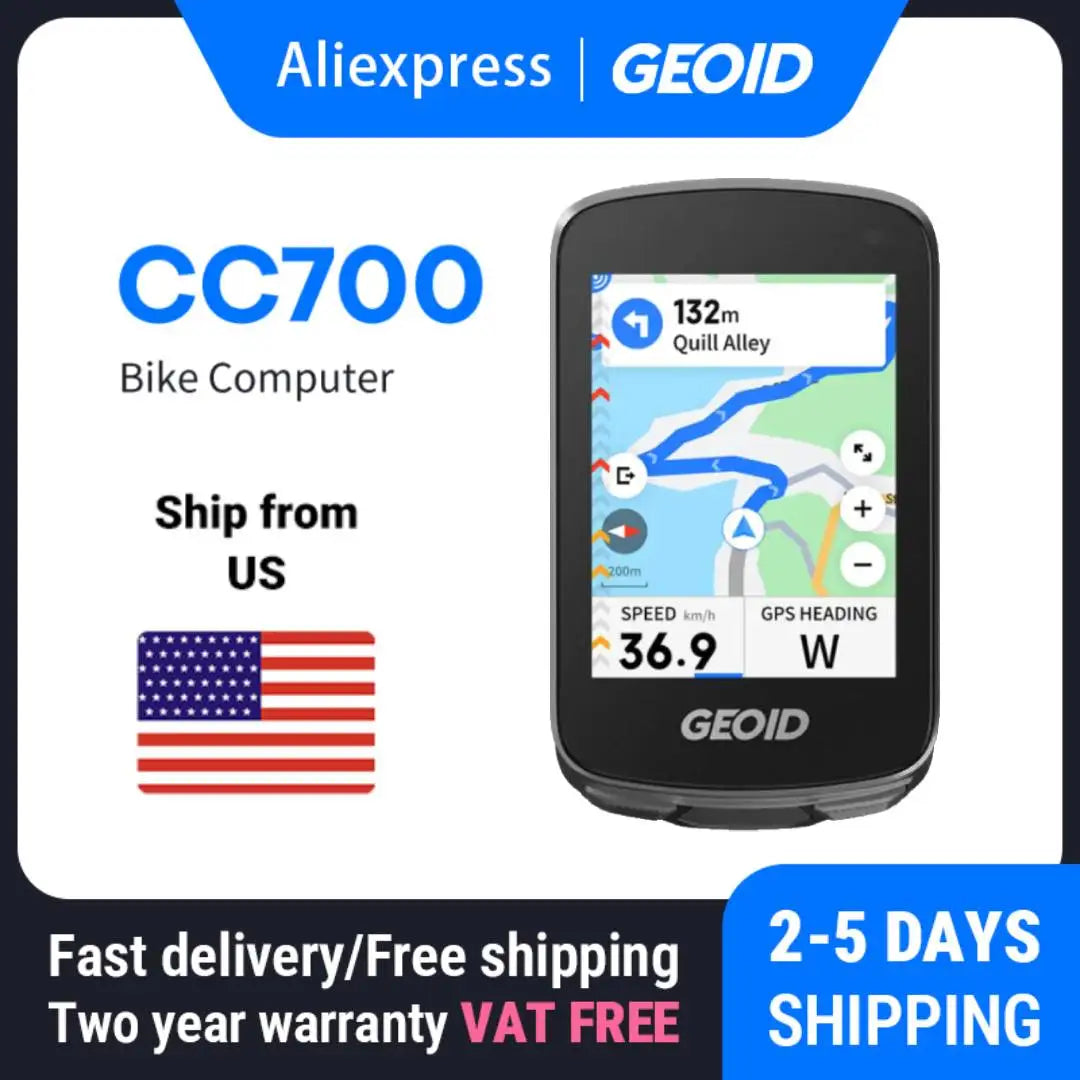 GEOID CC700 Waterproof Bicycle Computer With WiFi Navigation