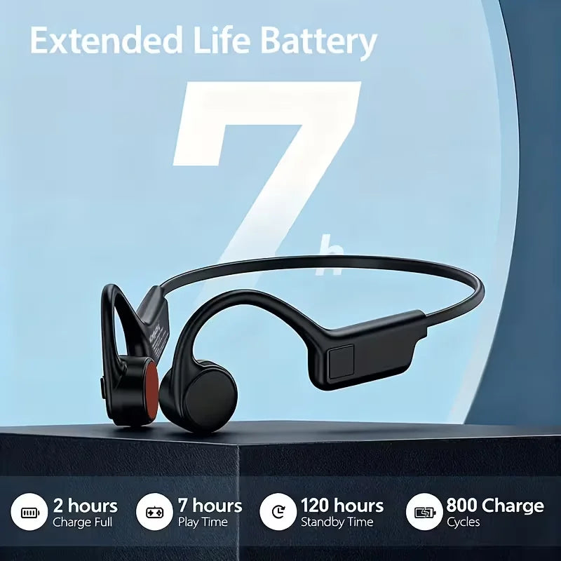 Open Ear Bone Conduction Headphones With Microphone For Running