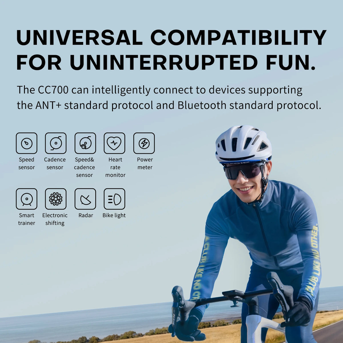 GEOID CC700 Waterproof Bicycle Computer With WiFi Navigation
