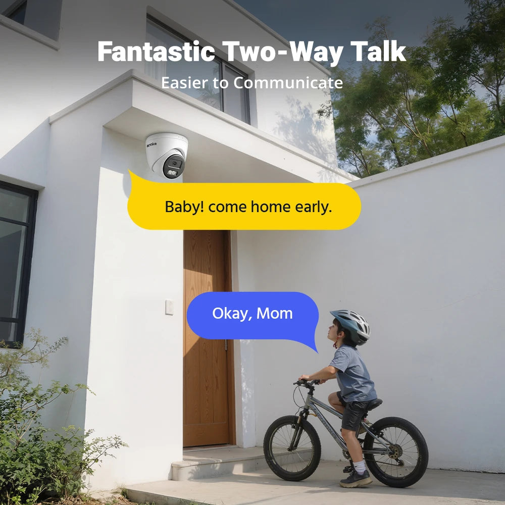 ANNKE 3K Dual Light Security Camera With Two Way Audio