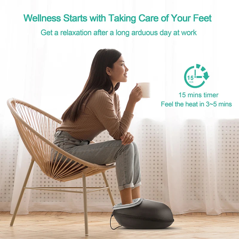 Medcursor Shiatsu Foot Massager with Heat for Pain Relief