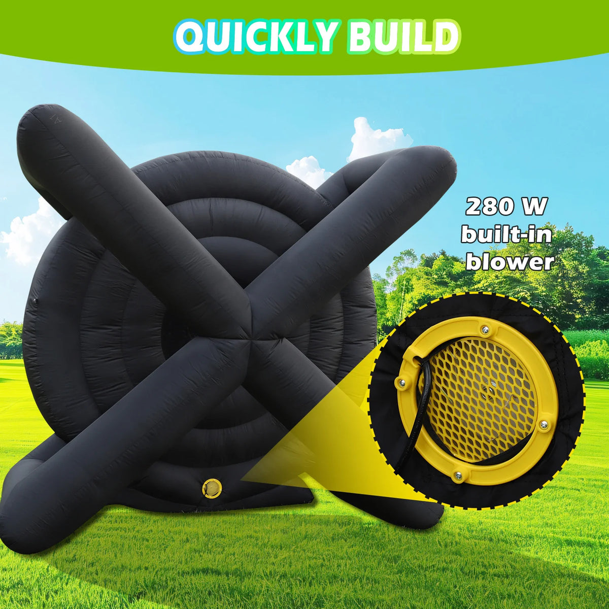 King Inflatable Soccer Dart Board With Blower And 8 Balls